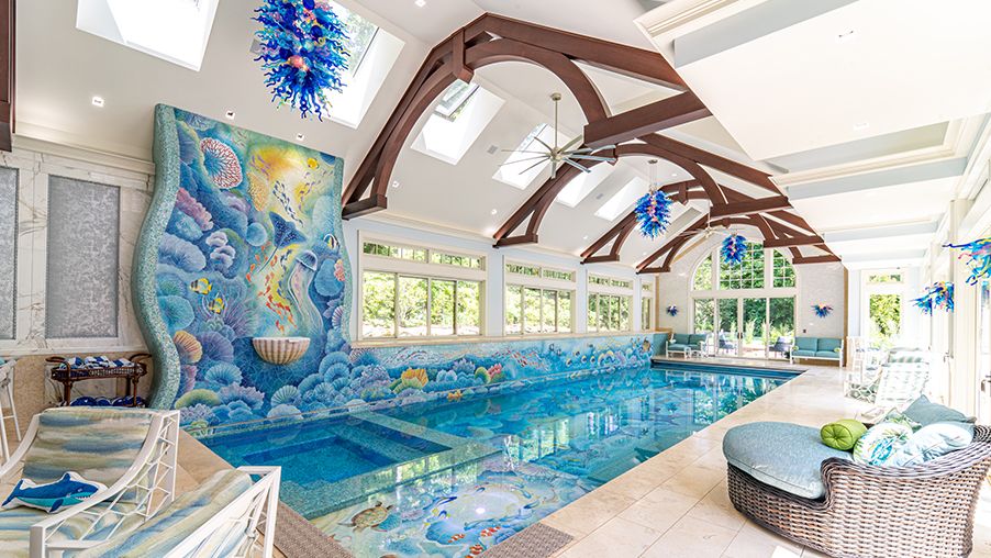 5,000-square-foot indoor pool and outdoor pool project
